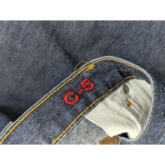 Ralph Lauren C-5 Polo Jeans Mens 36x32 Blue Denim Carpenter Dark Wash - Picture 8 of 12